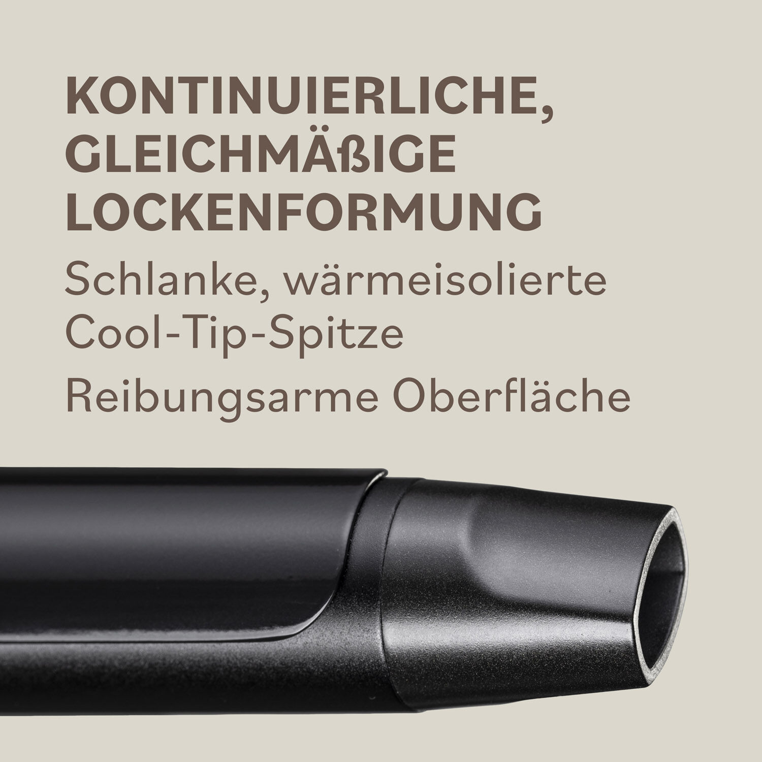 Lockenstab mit Klammer - &Oslash; 25mm